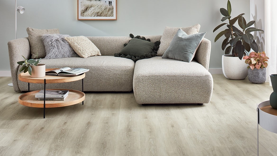 Olympus Vinyl Planks in Living Area with furniture
