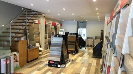 Commercial vinyl flooring in Sydney showroom